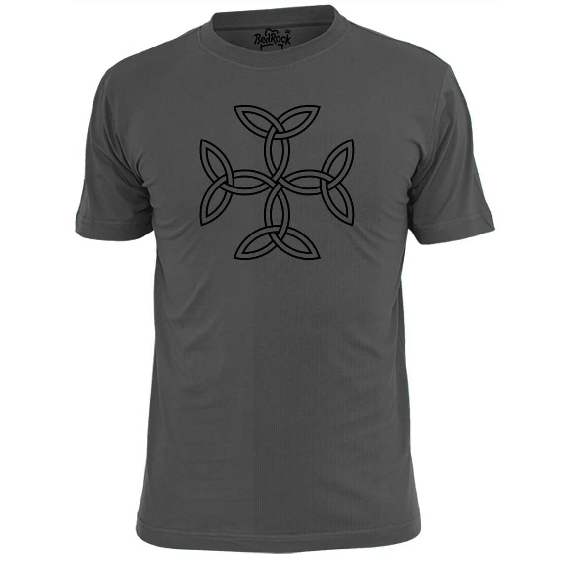 Mens Celtic Knot Of Triquetras Symbol T shirt Celts XL