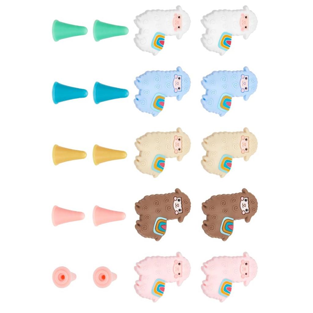 30PCS Sheep Like Knitting Needle Stopper Needle Point Protectors Needle Tip Stoppers for Hand Knitting Quilting Craft