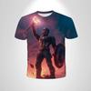 Role Playing Of Men T-Shirt Paired With Marvel Superhero Captain America 3d Printed Kids Casual Breathable Short Sleeved TShirt