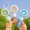 Portable Rechargeable Handheld Mini Electric Spray Fan with USB for Summer Humidifying