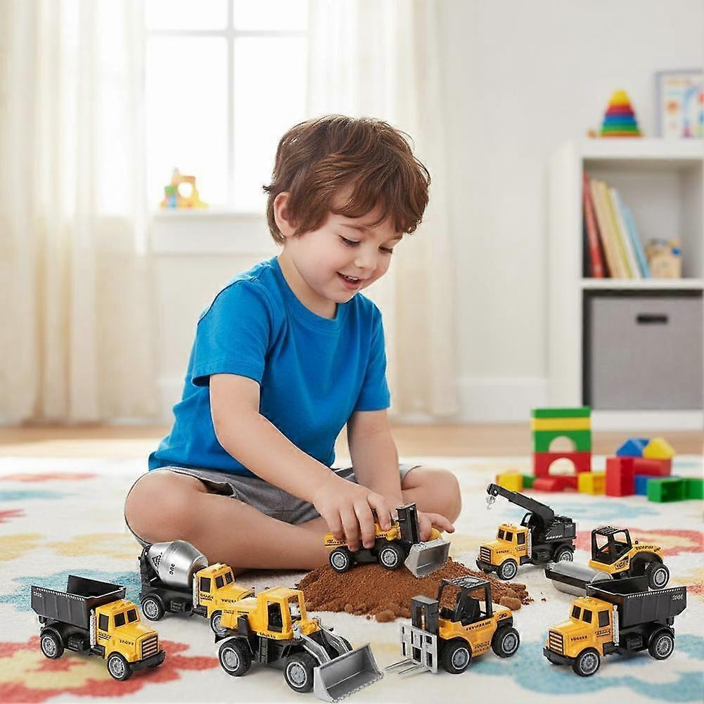 Alloy Small Construction Cars Vehicles, Die Cast Mini Construction Truck Toys