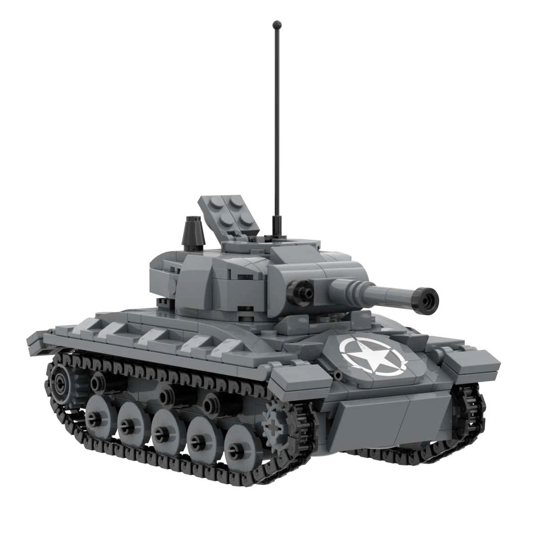 US Army Tank M36 Jackson M18 Hellcat Destroyer M24 M26 M7 Priest 105mm Howitzer Patton M60 M41 Military Building Block Toy