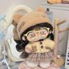 20cm Cute Cotton Plush Girl Doll with Bear Toast Outfit - Adorable and Original