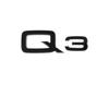 3D Letters Numbers Emblem for Audi A3 A4 A5 A6 A7 A8 Q2 Q3 Q5 Q7 Car Trunk Lid Nameplate Badge Logo Sticker Chrome Glossy Black