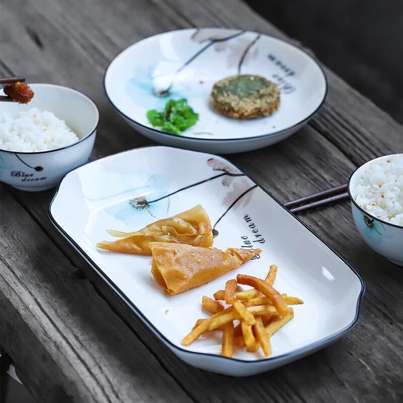 Dreamland Japanese Style 12-inch Ceramic Serving Plate