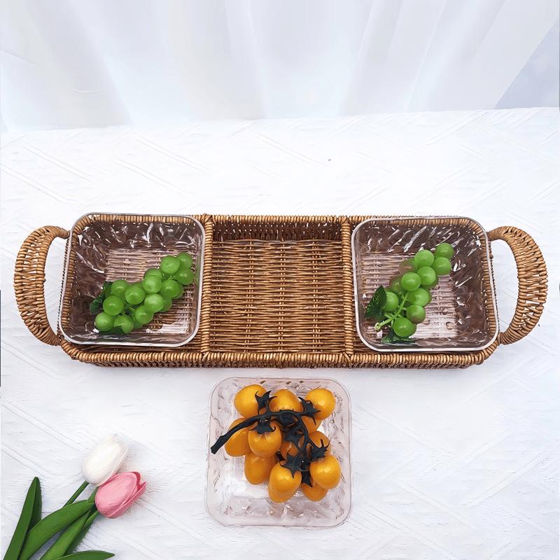 

Rattan-Style Woven Fruit & Snack Basket