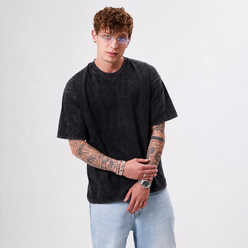 Black Source Anime Pain Men's Cotton T-Shirt