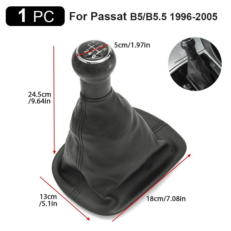 

6-ступенчатая ручка рычага переключения передач МКПП для VW Passat B5 B5.5 1996-2005 Аксессуары для стайлинга автомобиля чёрный