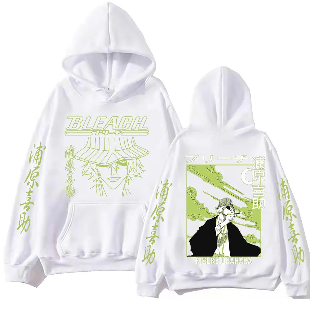 Bleach Urahara Kisuke Anime Hoodie For Men Women Pullover Tops Winter Long Sleeves Fleece Sweatshirt Clothing