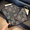 French Retro Silk Women's Square Scarf - Cashew Print, Versatile, High-End Accessory