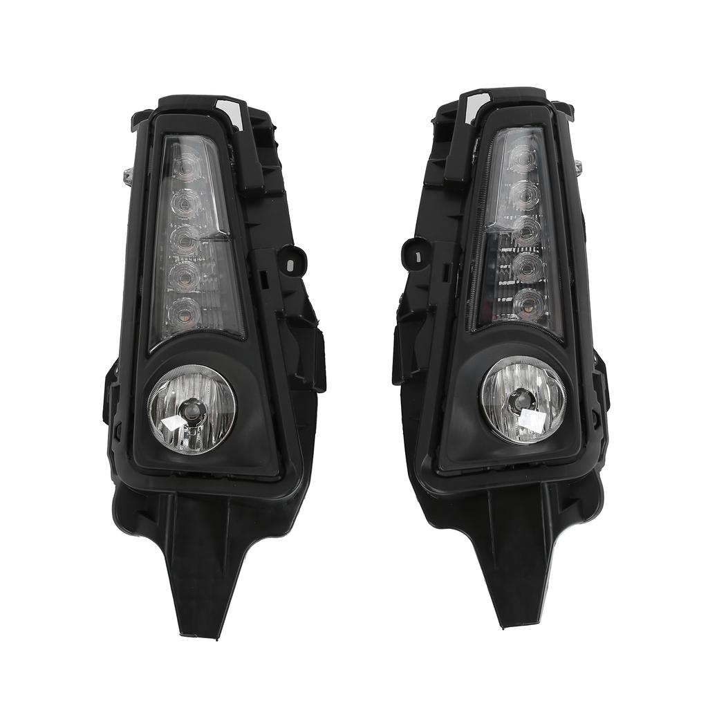 2 Stück LED Tagfahrlicht Blinker Halogen Nebelscheinwerfer Weiß Gelbes Licht Ersatz für Hiace Commuter GL H300 19-20