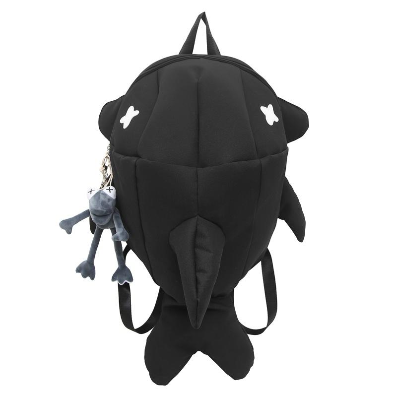 Men's and Women's Shark Backpack Personality Funny Trend Ins Student Backpack Large Leisure Bag.
