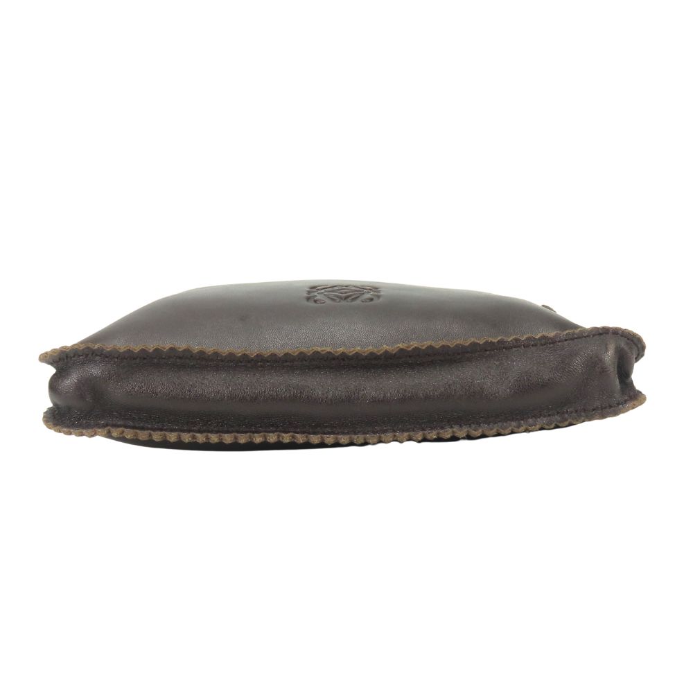 Gebrauchte LOEWE Schultertasche anagram napa Dunkelbraun Rosa Beige Fransen