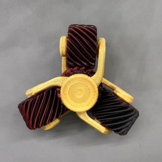 Stress Relief Fidget Spinner 3D Printed Anti-Anxiety Gear Spinning Toy Portable Travel Home Office Finger Roller EDC Desk Toy