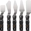 5-Piece Stainless Steel Palette Knife Set for Gouache and Oil Painting