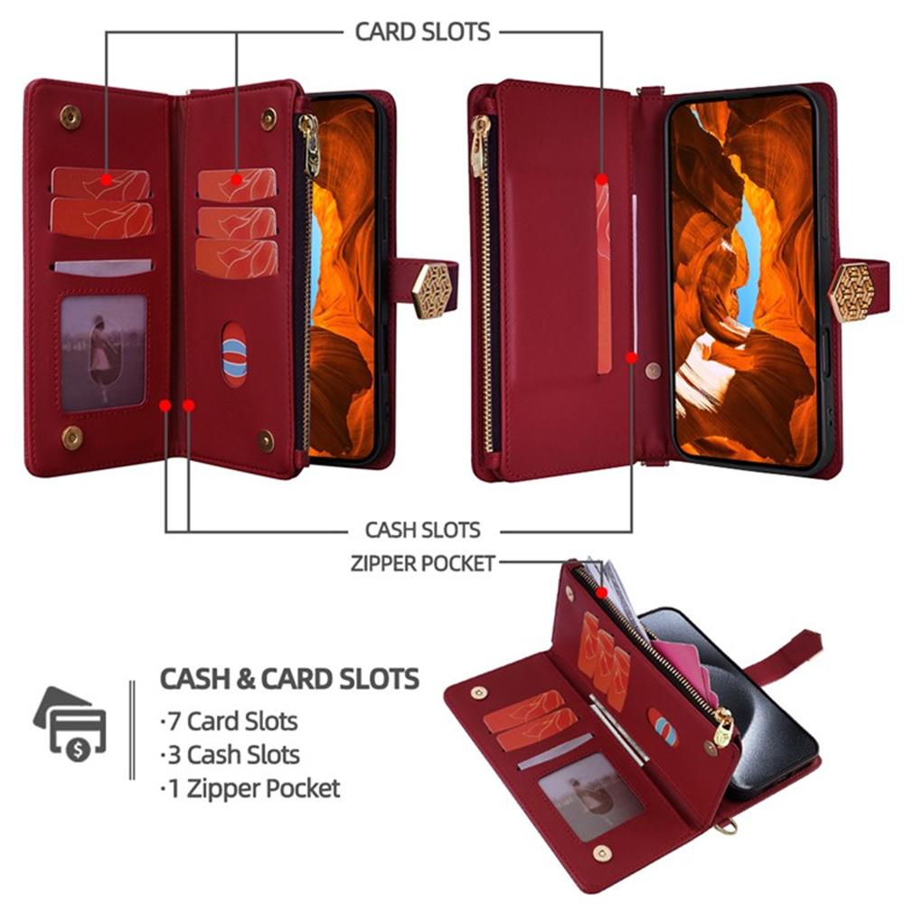 For Realme C71 4G Case Cross Texture PU Leather + TPU Wallet Phone Cover with Strap