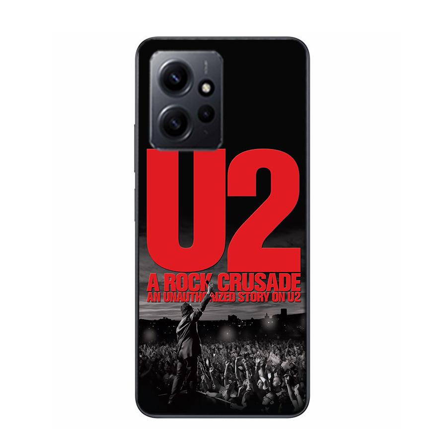 Band U2 Phone Case For Redmi 12 13C 12C 15C 9 10 10C Note 13 Pro Plus 14 15 Pro 9T 9C 9A TPU Soft Cover Clear Cell Cases Shockpr