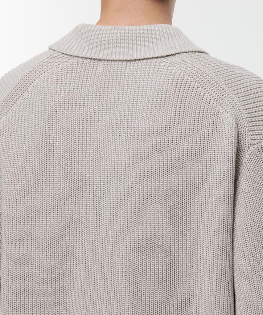 Musinsa Standard Cotton Ribbed Collared Knit [Dusty Cream]