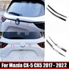 For Mazda Cx5 Cx-5 KF 2017 18 19 20 21  Carbon Rear Trunk Lid Cover Tailgate Boot Back Door Protector Molding Strip Trim