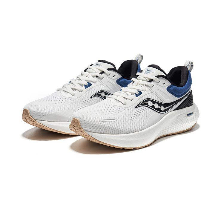 SAUCONY Surge 2 Versatile Lightweight Comfortable Cushioning Low-Top Running Shoes Unisex Running Shoes White Black Blue S28193-5