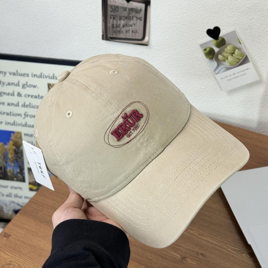 Fashion Hat new embroidery ERUR spring and summer baseball hat new big head circumference soft top versatile casual face small cap tide