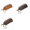 Wallet Anti-lost Mini Leather Coin Purse Thin Solid Color Men Key Ring Pouch Credit Card Holder Classic Car Key Bag Women
