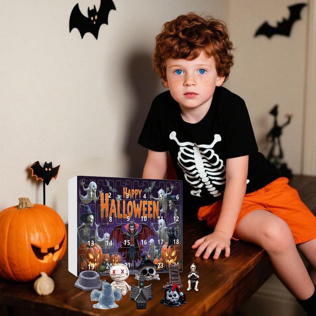 Utsökt Kalender Stenpersiennlåda Halloween Barnpresent