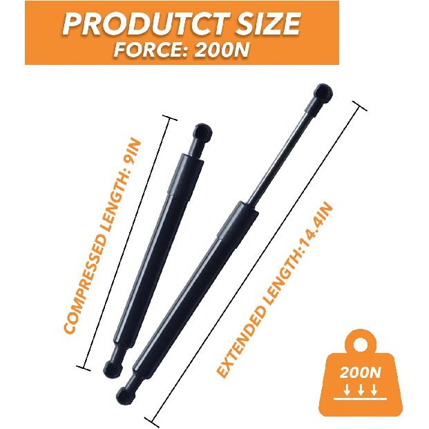 Tailgate Assist Kit Compatible with Ford F-150 (2015-2024), Truck Tailgate Shock Struts Compatible with F150 2015 2016 2017 2018 2024