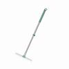 Floor Squeegee Scrubber with Telescopic Pole, Adjustable Handle Silicone Blade Water Broom for Floor Tile Marble