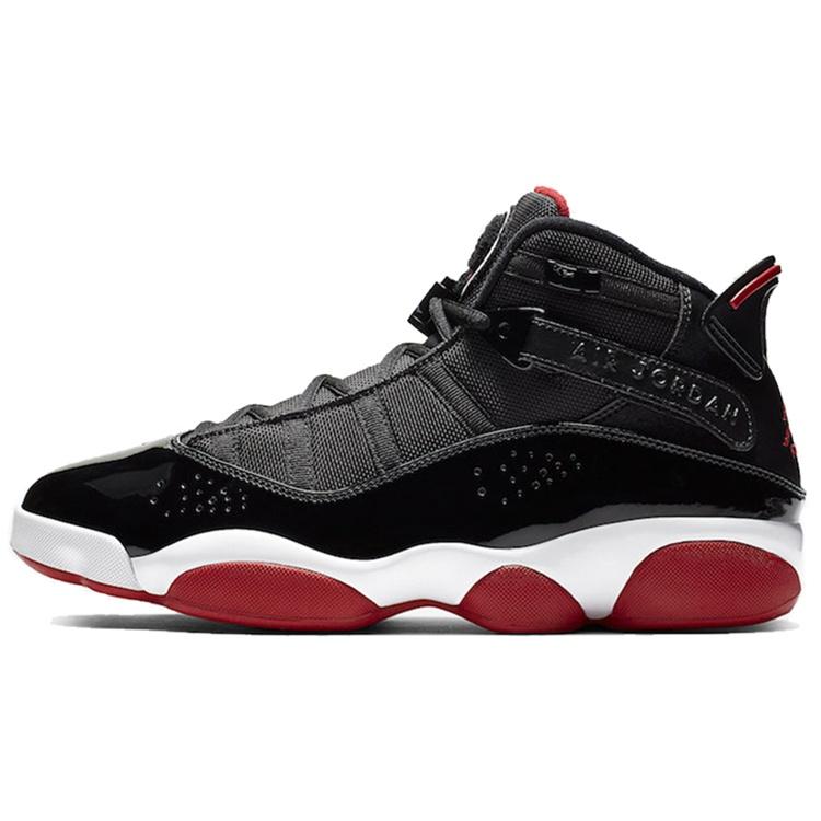 Air Jordan 6 Rings Черный Varsity Red Мужские 322992-062 EU 41
