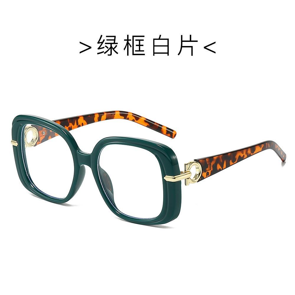 

Elegant Green Square Reading Glasses Women Large Frame Presbyopia Eyeglasses Anti Blue Light High-Definition Eyewear Original lens 0
