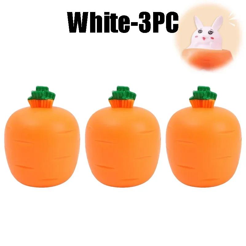 Squeeze Cup Carrot Sensory Toy for Stress Relief Funny Rabbit Shaped Fidget Toys Gifts for Anxious Adults Kids