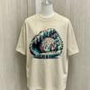 Dripping Donut Baseball Glove Graphic T Shirt Unisex Oversized Short Sleeve Tees Soft Cotton Colorful Sprinkles Baseball Print