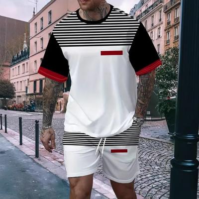 Casual Loose Sports Suit Fashionable Men's Versatile Short-sleeved Shorts Breathable Suit Comfortable Unisex Sports Clothing