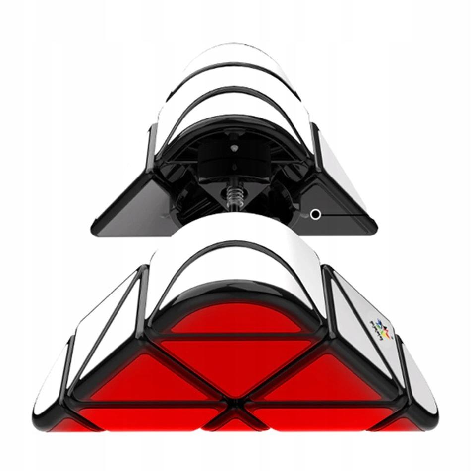 Custom Pyraminx Cube White Red Light Adjustable Pyramid