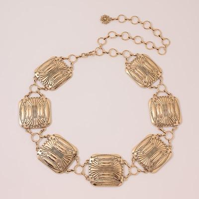 High-end Female Waist Chain Retro Old Retro Boho Style Waist Chain Hot Girl Millennial Atmospheric Fashion Metal Waist