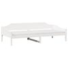 Solid Wood Bed Frame Without Mattress White 80x200 Cm Pine Wood