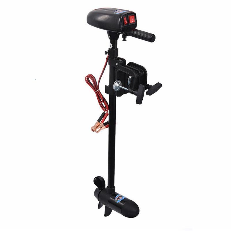 SOLAR MARINE 18lbs Thrust 12v Electric Trolling Motor Engine with Transom Mount for Inflatable Boat Kayak Speed Boat Accessories F1