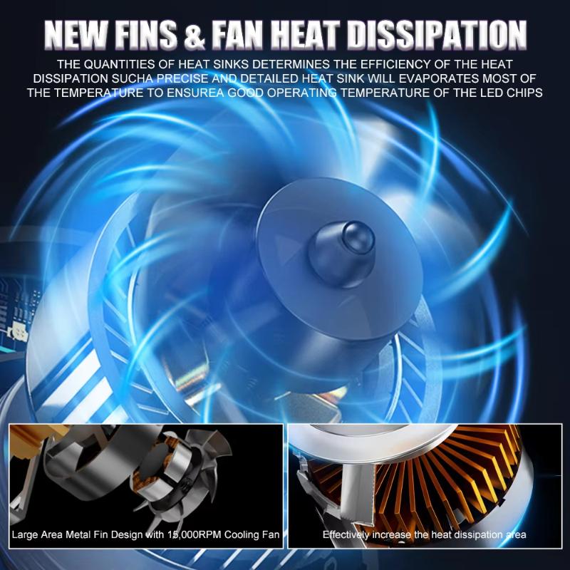 H7 H4 H1 Led Headlight Bulbs High Power Car Lights Turbo Lamp Auto Headlamp +800% Bright 12V