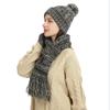 New Colorful Knitted Wool Hat, Scarf, and Touchscreen Glove Set for Autumn and Winter