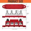400A Bus Bar Power Distribution Block with 5/16" Stud Battery Copper Bus Bar 48V DC Automotive Marine Distribution Block