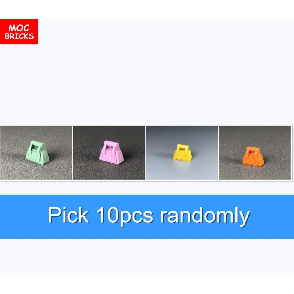 MOC Bricks Bike Notebook Camera Dollar Luggage Trash Bottle City Accessories View DIY Educational Building Blocks Friends Gifts
