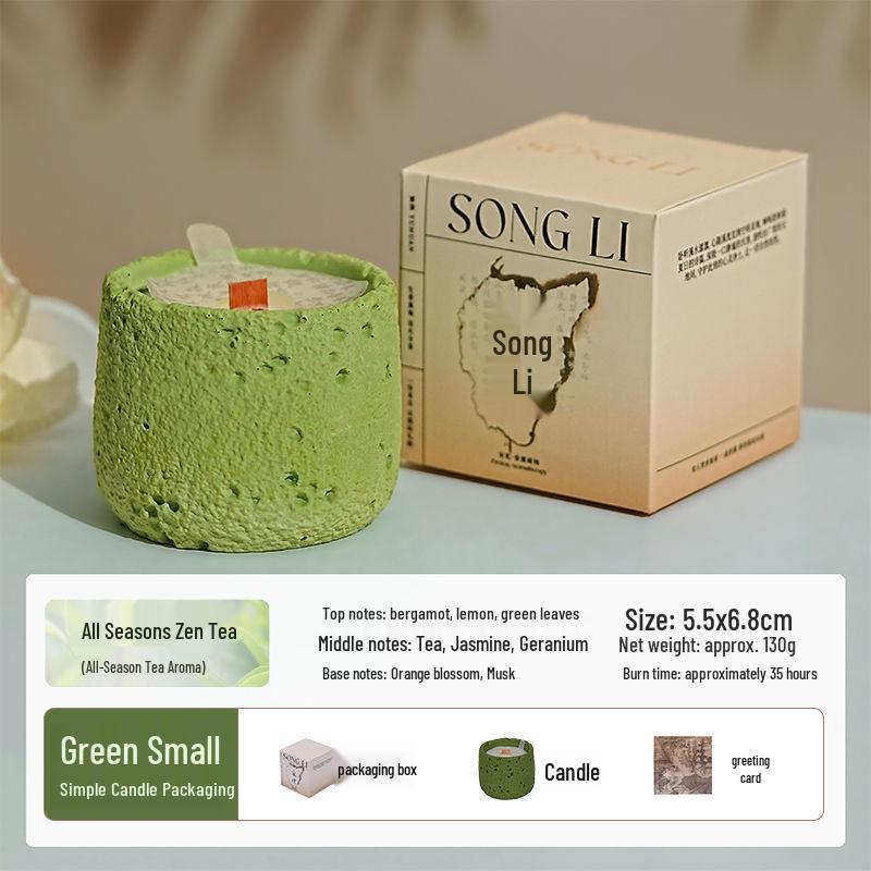 Luxury Cement Cup Aromatherapy Candle: Long-Lasting Fragrance and Elegant Ornament for a High-End Ambiance, Perfect Birthday Gift