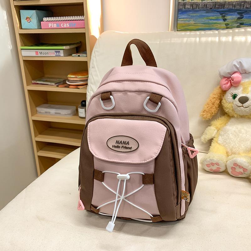 Colored Middle School Student Schoolbag Women's Campus Backpack Large Capacity Travel Backpack