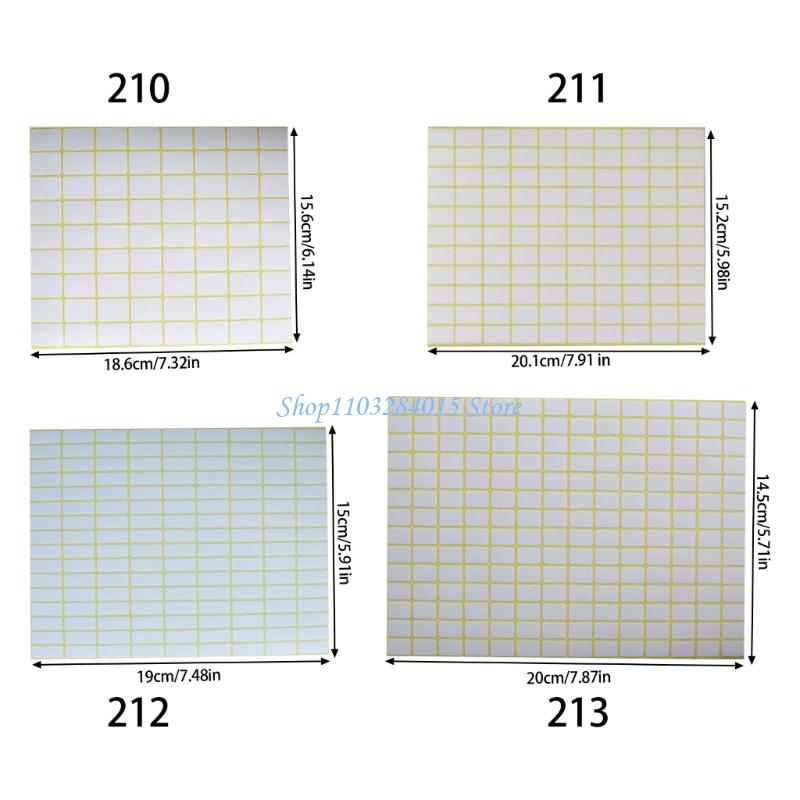 R6FF 15 Sheets Multifunctional Labels Sticker Blank Labels Adhesive Sticker Jams Label for Storage Classroom Home