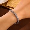 ZAKOL Korean Fashion Random Colorful Zircon Flower Plant Bracelets For Women Dopamine Girls Jewelry Party Accessories