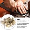 30pcs T-Shape Structure Rotary Tool Brushes 3mm Shank Brass Wire Brush Set  Polishing Tools