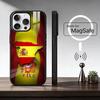S-Spanien Flagge F-Fußball Fan Support Handyhülle Für iPhone17,16,15,14,13,12,11 Plus,Pro Max, Neues Magnetisches Kabelloses Laden