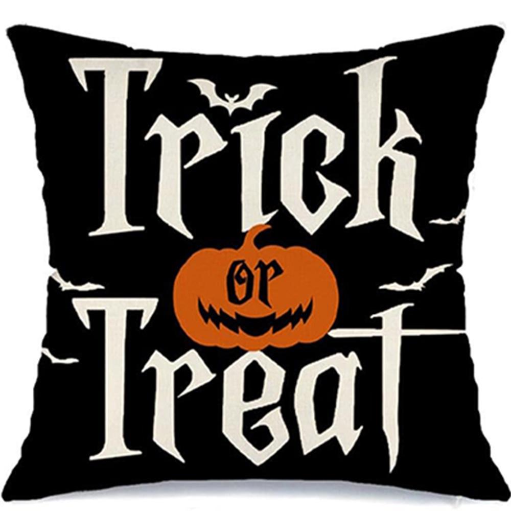 Halloween Pillowcases: Trick or Treat, 31 October, and Witch Hat Designs Sofa cushion cover, holiday party decoration, gift