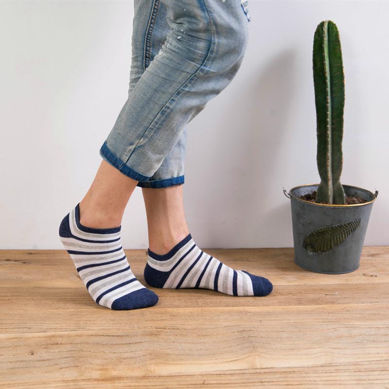 5 Pairs  Unisex Men Sock Patchwork Solid Striped Cotton Ankle Sock Spring Summer Casual Male Funny Short Socks Meias calcetines